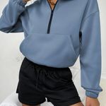 SheIn Long Sleeve Half Zip Shirt Photo 2
