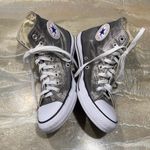 Converse  All Star Silver Sneakers Shoes Size Women’s 10 Photo 10