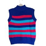 VICI NWOT  CHUNKY KNIT Y2K Multicolored STRIPED SWEATER VEST SMALL Photo 4