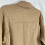 Level99 Evereve Womens L Tan Crop Linen Blend Utility Jacket Chore Work Ranch Size L Photo 8