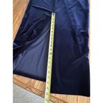 Vintage Stenay Velvet Navy Blue Cocktail Evening Dress Back Slit Long Size 10 Photo 12
