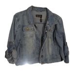 JEAN Jacket. 3/4 sleeve. Size small in juniors 🛍 Photo 0