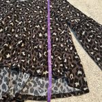 Andrée Andree by unit brown‎ and black leopard blouse with bell sleeves size 2X Photo 7