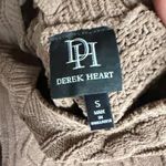 Derek Heart Brown V-Neck Cable Knit Sweater Photo 1