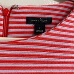 Ann Taylor Red Striped Short Sleeve Dress Size 6 Photo 3