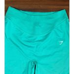 Gymshark  Women's L Turquoise Training Shorts High Waist Seamless Gym Activewear Photo 2