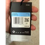 Nike  Dri Fit Swoosh Bra Medium Support White Black Womens Training M Photo 2