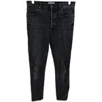 AGOLDE  Nico High Rise Slim Fit Jeans High Waisted Stretch Denim Virtue Black 28 Photo 1