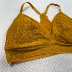 Aerie Dark Golden Yellow Lace Lined Adjustable Strap Bralette Brami Top XXL 2XL Photo 1