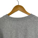 Love moschino Mélange French Cotton Terry Sweatshirt Heart Logo 6 Light Gray Photo 7