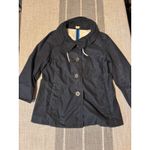 J.Crew  Navy Blue Cotton Waxed Look Utility Jacket Womens Size 6 Photo 7