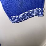 Nanette Lepore Anthropologie Blue Beaded Open Cardigan Sweater Duster Medium Photo 5