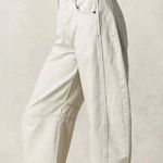 We The Free Free People Good Luck Mid-rise Barrel Jeans in Milk Photo 1