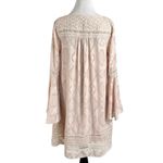 Anthropologie Floreat Esme Dress in Blush Pink Rose Size 4 Dainty Ethereal Lace Photo 7