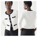 J.Crew  Vintage rib lady jacket white black size XS Photo 1