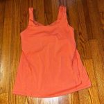 Lululemon  coral active tank with sport bra size 8 Photo 0