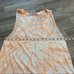 PINK - Victoria's Secret Victoria’s Secret PINK Cream Orange White Tye Dye Tank Top Photo 1