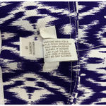 Chico's  Blazer Womens Medium Crocus Purple White Tribal Ikat Print Office‎ Casual Photo 7