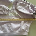 Adidas Women’s Trio Cut 3-Stripes Fleece Sweatshirt New With Tags Photo 4