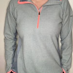 Columbia  Half Zip Fleece Pullover Gray/Pink Size Medium Photo 0
