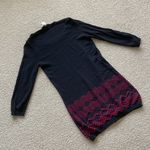 Sophie Max Sweater Dress Black Long Sleeve Cotton Blend Size Medium Like New Photo 7