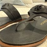 Tory Burch  Carson Thong Welt Leather Sandals in Perfect Black, Sz 8 - Like New! Photo 5