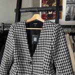 EXPRESS  Black and White Houndstooth Blazer Photo 1