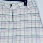 Nike ‎ Golf Skort Size 12  Pink Yellow Plaid A-Line Pockets Photo 2