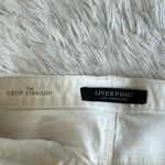 Liverpool  Women's Kennedy Crop Straight Jeans in bone white bite size 10/30 Photo 2