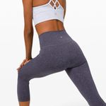 Lululemon Wunder Under High-Rise Crop 21" Leggings Luxtreme Indigo Spray Blue 6 Photo 1