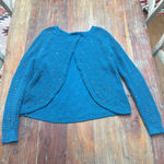 Wildfox Women's  Teal Star Studded Open Back Crew Neck Sweater XS Photo 9