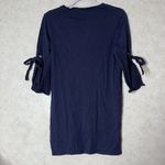 Top shop navy tie sleeve tunic top mini dress Photo 4