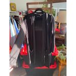 DKNY  Rib Knit Long Open Black Cardigan Duster XL Oversized Minimalist Cozy Sleek Photo 4