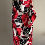 30. Vintage Hearts Juniors Elegant Strapless Dress with Red Floral Design Size 5 Photo 0
