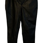 Free People Black Vegan Faux Leather Womens Skinny Jeans Size 10 Photo 0