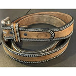 Justin  Belt Chukka Women’s 48 C10959‎ Leather Silver Western Horse Rodeo Cowgirl Photo 1