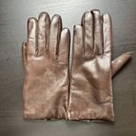New Genuine Italian Leather & Cashmere Lined Brown Gloves Size 7 NWT Photo 3