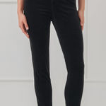 J. McLaughlin  Watson Velvet Jeans Slim Leg Pants Black Size 6 Photo 0