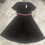 Tommy Hilfiger Black A-Line Midi Dress with Crew Neck Photo 6