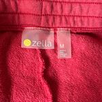Zella  Coral Red Pink COTTON BLEND WOMEN Medium SWEAT PANTS Jogger Drawstring Photo 5
