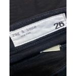 Rag and Bone  Women's Black High Rise Straight Leg Cropped Denim Jeans Size 26 Photo 2