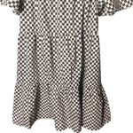 Abercrombie & Fitch Abercrombie Women’s Medium Brown Checkered Trapeze Mini Dress New NWT Photo 5