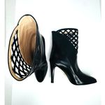 Gucci Damir Black Leather Lattice Cutout Ankle Western Boots Women’s Size EU 37 Photo 7