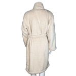 Pottery Barn  Robe Womens Medium‎ Teddy Bear Fleece Plush Cozy Bath Lounging Photo 3