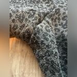 Loft Gray Animal Print Sculpt Biker Shorts, Size Large, Leopard, Cheetah Neutral Photo 4