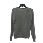 R.E.D. Valentino V Neck Sweater Size 44 3D Floral Design Wool Blend Gray Photo 1