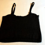 VERO MODA Black Knit Crop Top Sweetheart Neckline Sleeveless Tank EU XL Photo 8