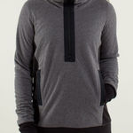 Lululemon Post Chaturanga Women’s Pullover Black / Ambient Grey / Black Size 6 Photo 0