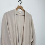 Lululemon Boxy Cotton-Blend Knit Wrap Heathered Bone size Small Photo 2