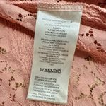 Free People NEW Stacey Lace Blush Tint Puff Sleeve Top Blouse Cropped Flowy Photo 6